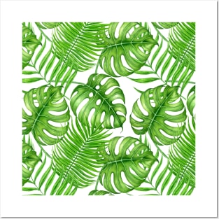 Tropical leaves Posters and Art